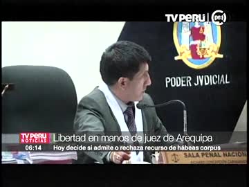 Libertad en manos de juez de Arequipa 