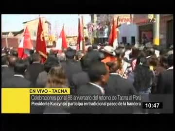 Celebración por el 88 aniversario del retorno de Tacna al Perú  (Parte II)