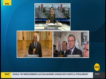 Declaraciones del ministro de Trabajo, Alfonso Grados y el fiscal de la Nación, Pablo Sánchez