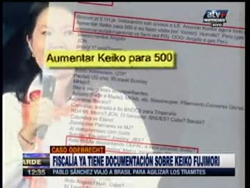 Anotaciones de Odebrecht sobre Keiko ya en la Fiscalía