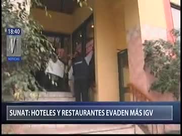 Hoteles y restaurantes evaden más IGV