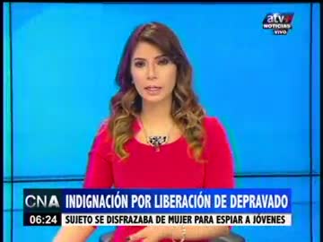 Indignación por liberación de depravado 