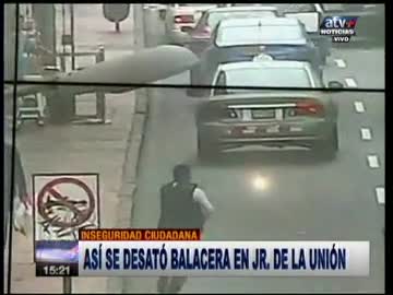 Municipalidad de Lima informa sobre balacera en Jirón de La Unión